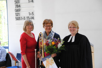 Cindy Brust, Hanna Braun. Pfrin. Kirsten Müller-Oldenburg