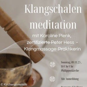 Klangschalenmeditation