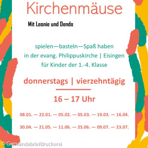 Kirchenmäuse 2026
