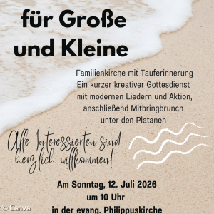 Familienkirche Tauferinnerung 